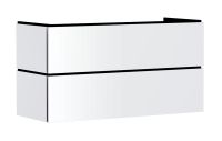 hansgrohe Xilesa E Unterschrank 118x47cm für Waschtisch 2 Schubkästen, Grifffuge, weiß matt 54264700