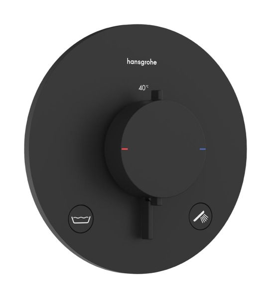 hansgrohe Ecostat Comfort S UP 2 Funktionen Sicherungskombination schwarz matt 33718670
