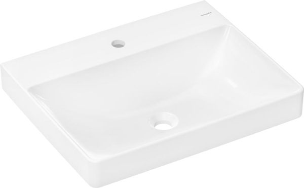 hansgrohe Xelu Q Waschtisch 60x48cm mit Hahnloch, weiß