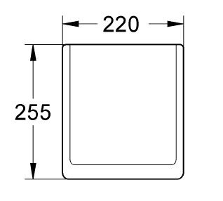 Grohe Abdeckplatte komplett für WC-Druckspüler, weiß