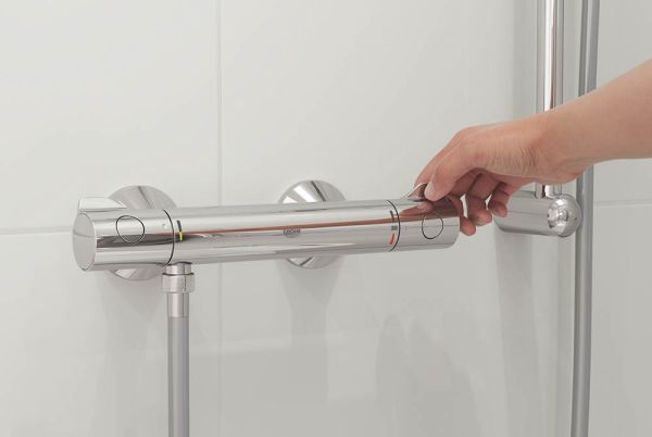 Grohe Grohtherm 800 Thermostat-Brausebatterie, Wandmontage, chrom 34558000