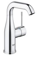 Grohe Essence Einhand-Waschtischbatterie, M-Size, schwenkbarer Auslauf, glatter Körper, chrom