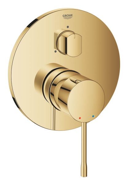 Grohe Essence Einhandbatterie mit 3-Wege Umstellung, rund, cool sunrise 24169GL1