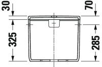 Vorschau: Duravit Qatego Spülkasten 3/4,5L, Dual Flush, für Anschluss rechts oder links, HygieneGlaze, weiß