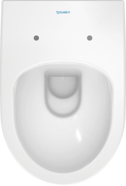 Duravit No.1 Wand-WC 54x36,5cm, oval, HygieneGlaze, rimless, weiß