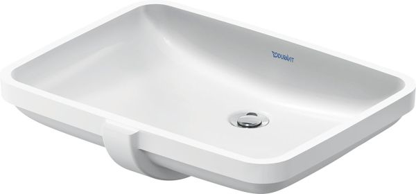 Duravit No.1 Unterbauwaschtisch rechteckig 55x40cm, mit Überlauf, weiß 03955500282
