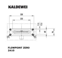 Vorschau: Kaldewei FlowPoint Zero Duschrinne 23,3x6cm Mod.2410