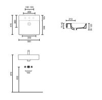 Vorschau: Catalano Premium 50 Waschtisch 50x47cm, weiß CATAglaze+ 50VPN