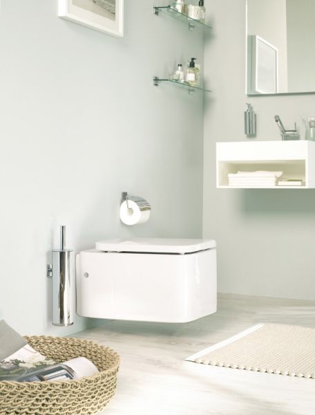 Cosmic Duo Square Rollenhalter mit Deckel, chrom