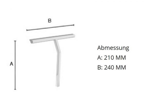 Smedbo Sideline Duschabzieher inkl. selbstklebenden Halter, chrom