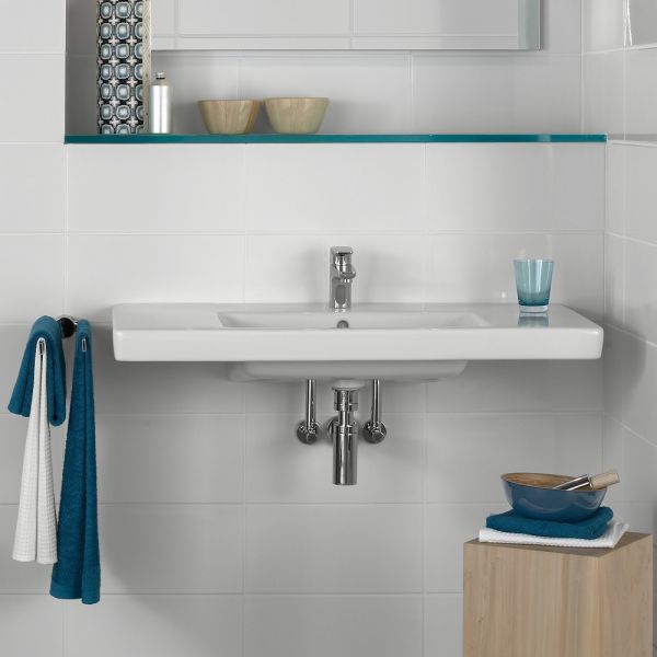 Villeroy&Boch Subway 2.0 Schrankwaschtisch, 100x47cm, 1 Hahnloch, mit Überlauf