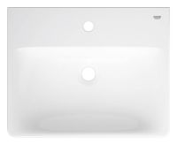 Vorschau: Grohe Euro Keramik Waschtisch 55cm mit Hahnloch & Überlauf, weiß