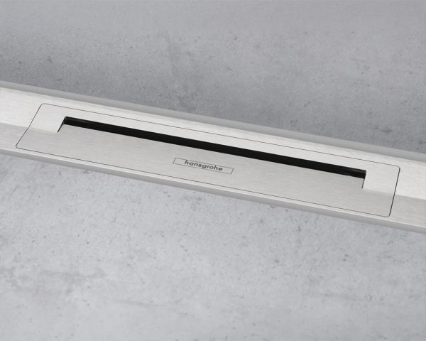 hansgrohe RainDrain Flex Duschrinne 160cm zur Wandmontage, kürzbar, edelstahl gebürstet 56262800