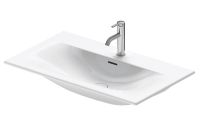 Duravit Viu Waschtisch 83x49cm, mit Ablaufventil, mit Überlauf, 1 Hahnloch, weiß 2344830000