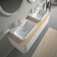 Duravit Happy D.2 Plus Aufsatzbecken 60x46 WonderGliss weiss 23606000001