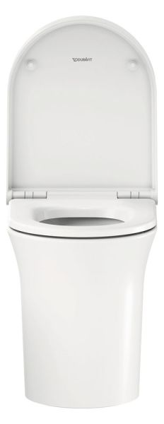 Duravit White Tulip Stand-WC Tiefspüler ohne Spülrand, WonderGliss, weiß 20010900001