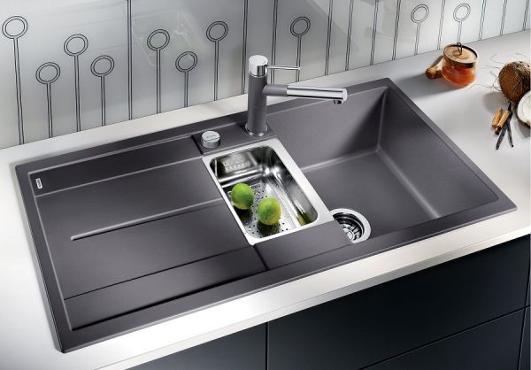 Blanco Metra 6 S Granitspüle SILGRANIT® mit Ablauffernbedienung