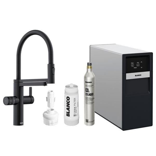 Blanco Evol-S Pro Soda & Filter Küchenarmatur schwarz 526633