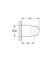 Vorschau: Grohe Vitalio Universal Wandbrausehalter, chrom