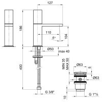 Vorschau: Fantini Milano Waschtischarmatur mit Push-Open Ablaufgarnitur, chrom Ausstellungsstück