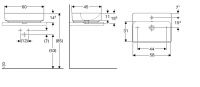 Vorschau: Geberit VariForm Aufsatzwaschtisch mit 1 Hahnloch, rechteckig, Breite 60cm, weiß_2