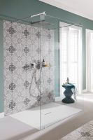 Vorschau: Villeroy&Boch Squaro Infinity Quaryl®-Duschwanne, flächenbündiger Einbau, 140x100cm, weiß, UDQ1410SQI2IV-RW