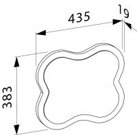 Vorschau: Laufen Florakids Blumenspiegel, chinarot H4616010034691_1