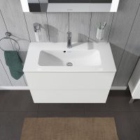 Vorschau: Duravit L-Cube Waschtischunterschrank wandhängend 82x39cm mit 2 Schubladen für ME by Starck 234283