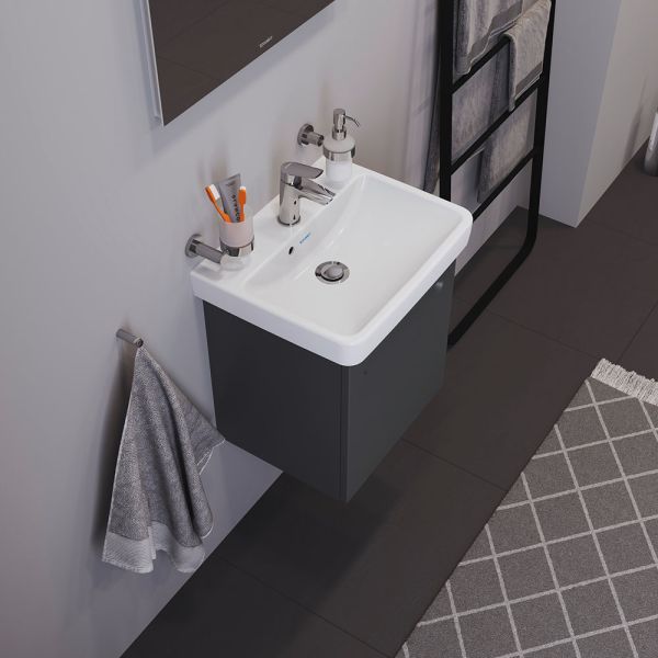 Duravit No.1 Handwaschbecken rechteckig 50x40cm, mit Hahnloch, mit Überlauf, weiß 0743500000