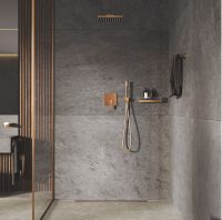 Vorschau: Grohe Rainshower 310 SmartActive Cube Kopfbrause, warm sunset gebürstet26479DL0