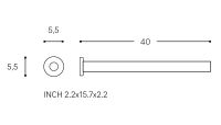 Vorschau: Cosmic Architect S+ Handtuchstange 40cm, edelstahl matt