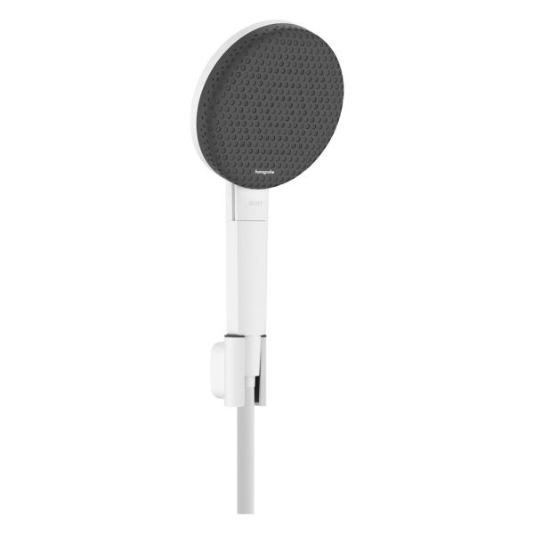 hansgrohe Raindance Alive Select S Brauseset 125 3jet, Isiflex Brauseschlauch 160cm, weiß matt 24612700