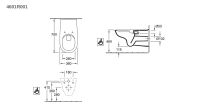 Vorschau: Villeroy&Boch ViCare Tiefspül-WC, spülrandlos, weiß, 36x70cm 4601R001