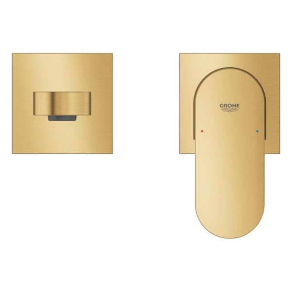 Grohe Plus 2-Loch-Waschtischbatterie Ausladung 203mm, cool sunrise gebürstet