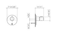 Vorschau: Dornbracht Serienneutral xTool Unterputz-Thermostat rund, 1/2"