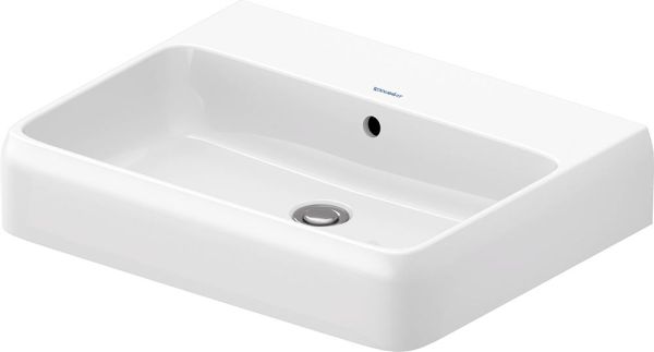 Duravit Qatego Waschtisch 60x47cm, ohne Hahnloch, wandhängend, HygieneGlaze, weiß 2382602060