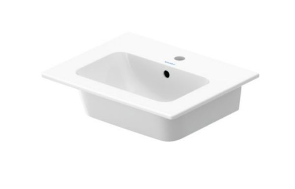 Duravit ME by Starck Waschtisch rechteckig 53x43cm, mit Überlauf, ohne Hahnloch, weiß 2336530060