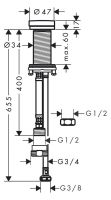 Vorschau: Hansgrohe F21 Geräteabsperrventil