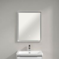 Vorschau: Villeroy&Boch Subway 3.0 LED-Spiegel, 60x75cm, mit Sensordimmer, weiß matt