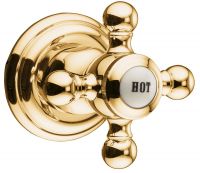 Kludi 1926 Unterputzventil, Feinbau-Set für Warmwasser, vergoldet 23kt 518164520