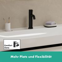 Vorschau: Hansgrohe Tecturis S Waschtischarmatur 110 CoolStart wassersparend+ mit Zugstange, schwarz matt