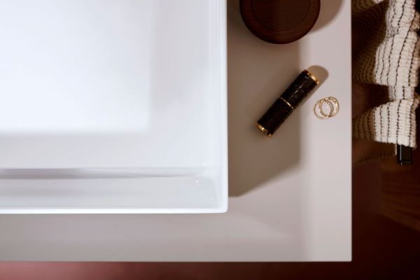 hansgrohe Xuniva Evo E Aufsatzwaschtisch 65x40cm mit Ablaufventil, SmartClean & HygieneEffect, weiß