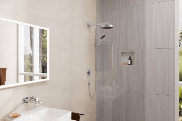 Hansgrohe ShowerSelect Comfort E Thermostat UP für 2 Verbraucher, mit Sicherungskombination, chrom