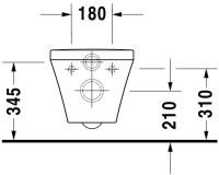 Vorschau: Duravit DuraStyle Wand-WC rimless, Tiefspüler, weiß