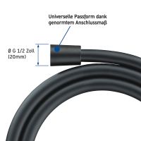 Vorschau: Duravit Brauseschlauch 1,60m, schwarz matt