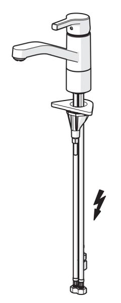 Hansa Hansapaleno Spültisch-Einhand-Einlochbatterie, Niederdruck, 215mm, chrom