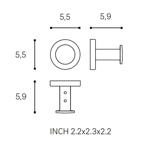 Cosmic Architect S+ Haken, edelstahl matt