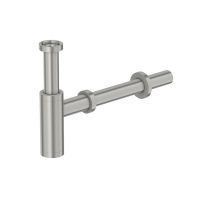 Steinberg Serie 100 Designsiphon ohne Ablaufgarnitur, brushed nickel