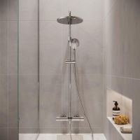 Vorschau: Duravit Shower Systems Duschsystem mit Wanneneinlauf, chrom
