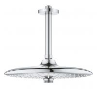 Vorschau: Grohe Euphoria 260 Kopfbrauseset Deckenauslass 142 mm 3 Strahlarten, EcoJoy 9,5 l/min, chrom